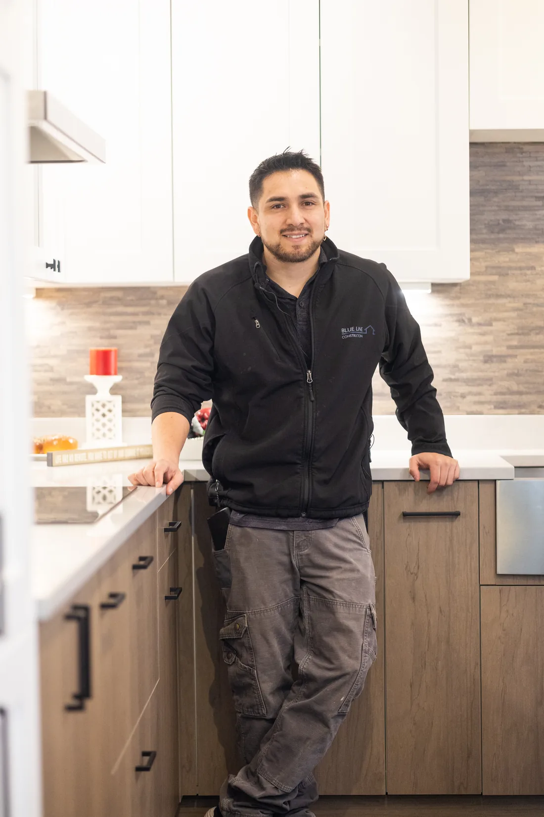 Marvin, owner of Blue Line Home Construction, in Federal Way, WA